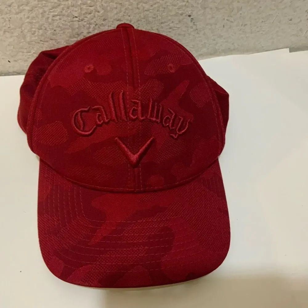 Callaway Dark Red Camo Hat